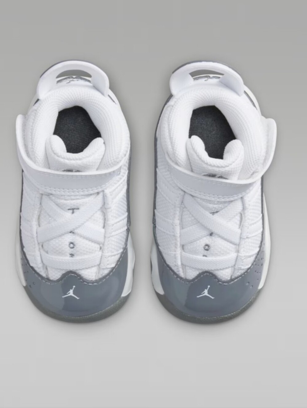 Jordan 6 Rings 5C White & Gray Toddlers' Sneakers